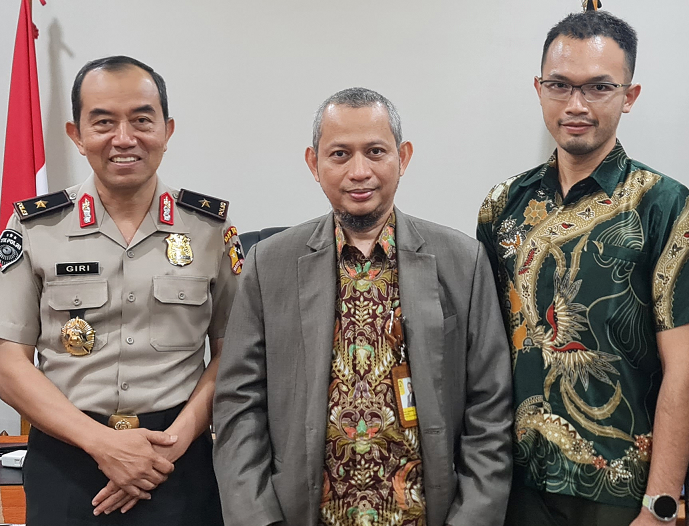 Diskusi Kerjasama dengan Karotekkom Div TIK Polri, <br/>Brigjen Pol Giri Purwanto